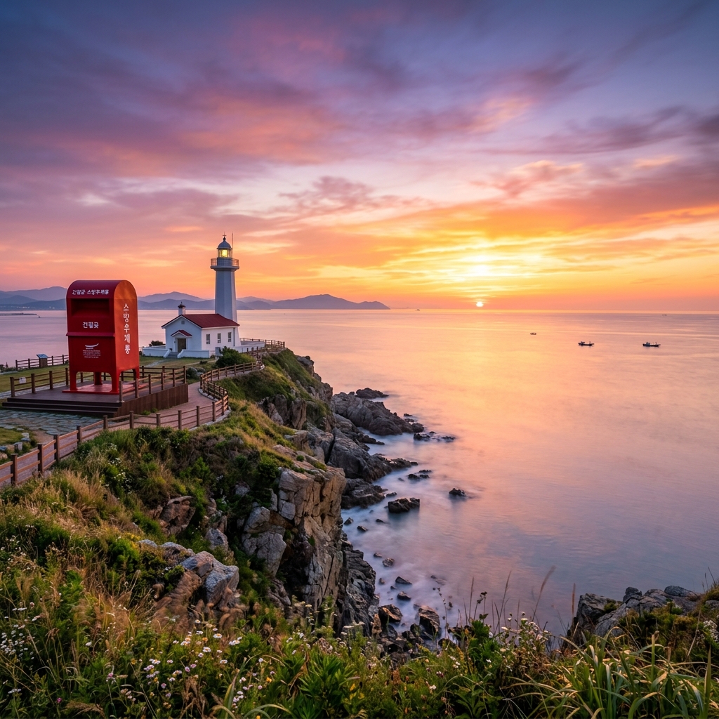 Ganjeolgot Cape Lighthouse and Sunrise