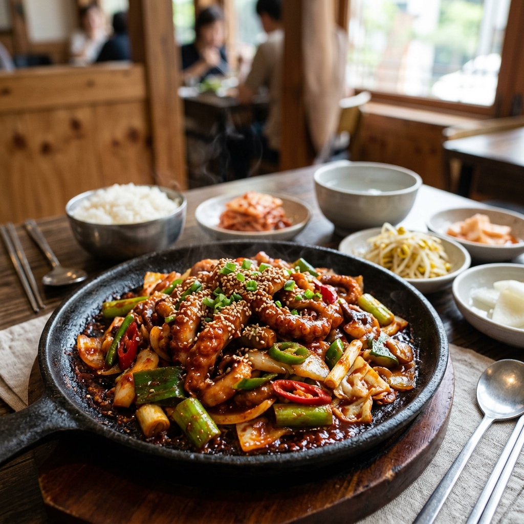 Spicy Stir‑fried Octopus