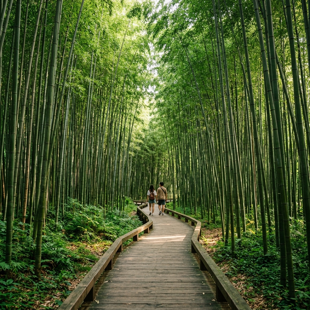 Taehwagang National Garden Bamboo Grove